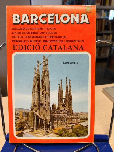 Portada del libro de MAPA CALLEJERO BARCELONA - EDICIO CATALANA TELSTAR 1988