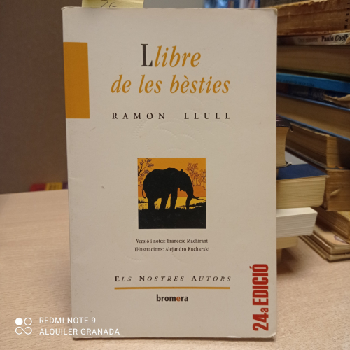 Portada del libro de Llibre de les bèsties..