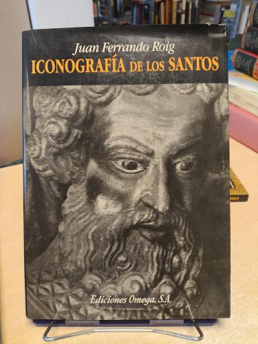 Portada del libro de ICONOGRAFÍA DE LOS SANTOS -JUAN FERRANDO ROIG - ED. OMEGA