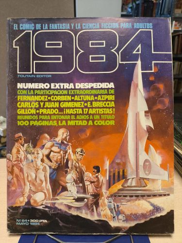 Portada del libro de 1984. EL COMIC DE LA FANTASÍA Y CIENCIA FICCIÓN. Nº 64. TOUTAIN
