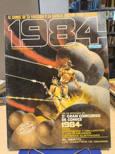 Portada del libro de 1984. EL COMIC DE LA FANTASÍA Y CIENCIA FICCIÓN. Nº 62. TOUTAIN