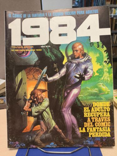 Portada del libro de 1984. EL COMIC DE LA FANTASÍA Y CIENCIA FICCIÓN. Nº 46. TOUTAIN