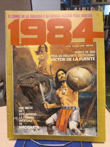 Portada del libro de 1984. EL COMIC DE LA FANTASÍA Y CIENCIA FICCIÓN. Nº 38. TOUTAIN