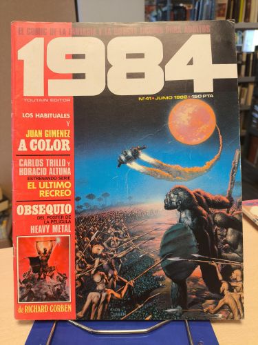 Portada del libro de 1984. EL COMIC DE LA FANTASÍA Y CIENCIA FICCIÓN. Nº 41. TOUTAIN