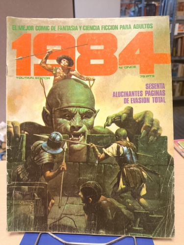 Portada del libro de 1984. EL COMIC DE LA FANTASÍA Y CIENCIA FICCIÓN. Nº 11. TOUTAIN
