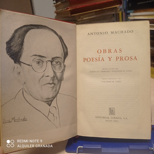 Portada del libro de ANTONIO MACHADO - OBRAS POESIA Y PROSA - LOSADA 1964 1ªED.