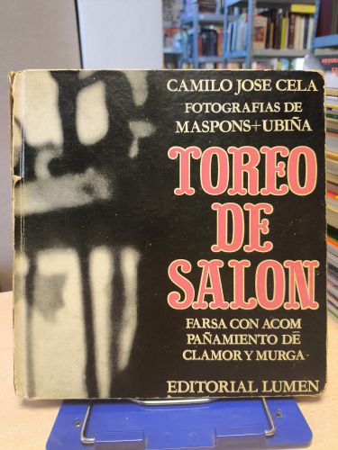 Portada del libro de TOREO DE SALÓN - FOTOGRAFÍAS DE MASPONS Y UBIÑA- LUMEN 1963