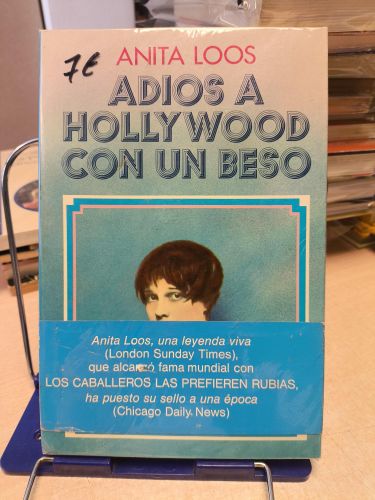 Portada del libro de ANITA LOOS - ADIOS A HOLLYWOOD CON UN BESO - NOGUER 
