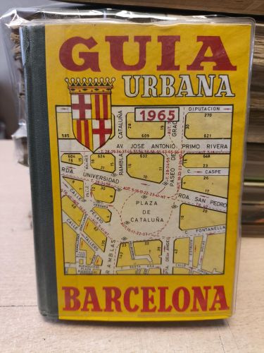 Portada del libro de GUIA URBANA DE BARCELONA 1965 CON SUPLEMENTO