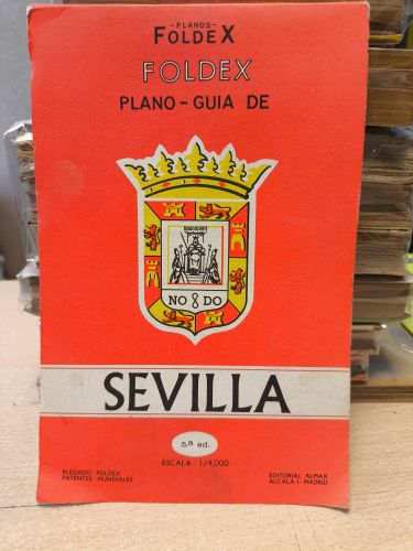 Portada del libro de PLANO - GUIA DE SEVILLA 1966 FOLDEX