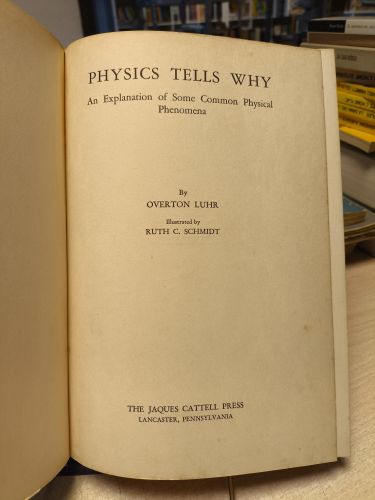 Portada del libro de PHYSICS TELLS WHY - 