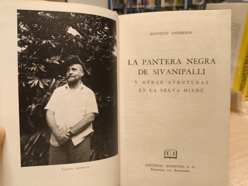 Portada del libro de LA PANTERA NEGRA DE SIVANIPALLI y otras aventuras en la selva hindú- KENNETH ANDERSON - ED. JUVENTUD...