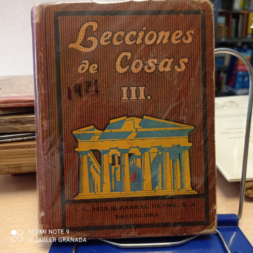 Portada del libro de LECCIONES DE COSAS III - SEIX Y BARRAL 1921