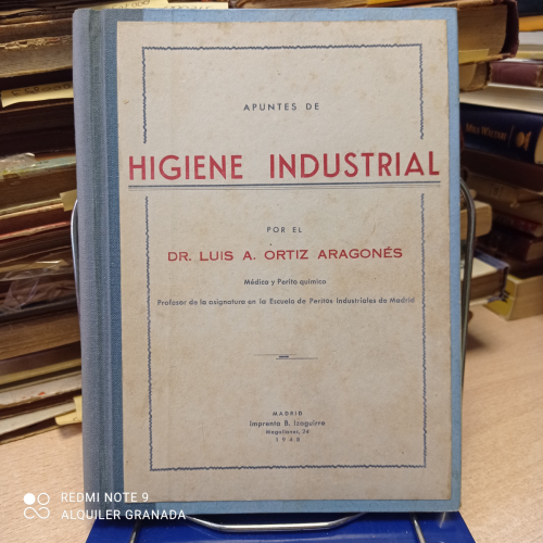 Portada del libro de Apuntes de Higiene Industrial