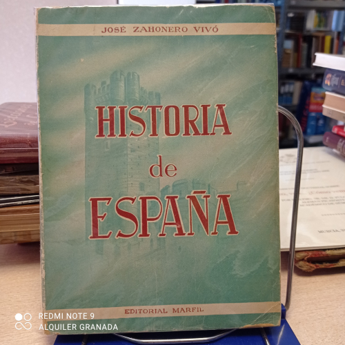 Portada del libro de CURSO DE HISTORIA DE ESPAÑA (GRADO SUPERIOR) - JOSÉ ZAHONERO VIVÓ - MARFIL 1952