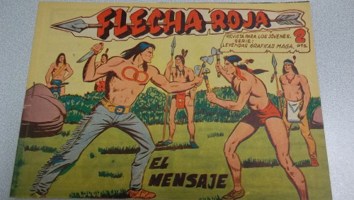 Portada del libro de FLECHA ROJA Nº 14- EL MENSAJE - ORIGINAL MAGA 1962