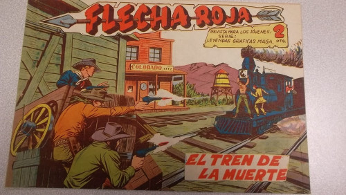 Portada del libro de FLECHA ROJA Nº 31 - EL TREN DE LA MUERTE - ORIGINAL MAGA 1962