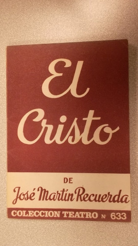 Portada del libro de EL CRISTO, COLECCIÓN TEATRO Nº 633