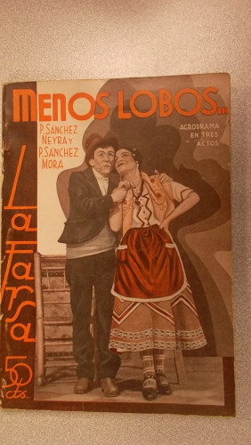 Portada del libro de MENOS LOBOS..., COLECCIÓN DE TEATRO LA FARSA Nº 382