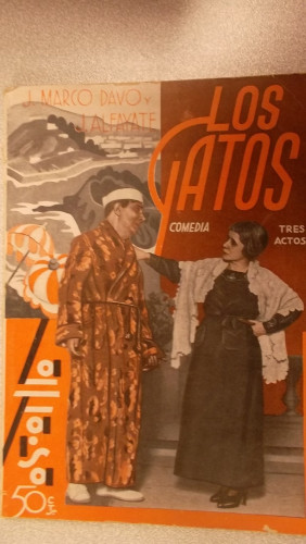 Portada del libro de LOS GATOS, COLECCIÓN DE TEATRO LA FARSA Nº 424