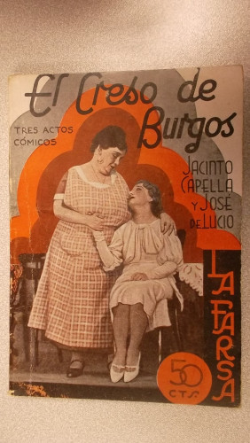 Portada del libro de EL CRESO DE BURGOS, COLECCIÓN DE TEATRO LA FARSA Nº 336