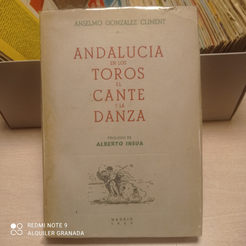 Portada del libro de ANDALUCÍA EN LOS TOROS EL CANTE Y LA DANZA