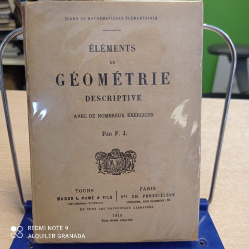 Portada del libro de ELEMENTS DE GEOMETRIE DESCRIPTIVE