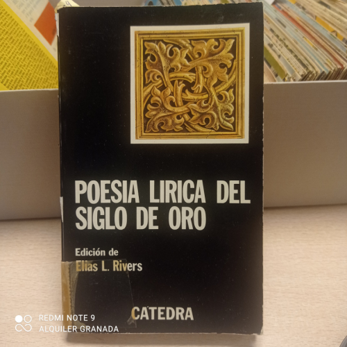 Portada del libro de POESIA LIRICA DEL SIGLO DE ORO