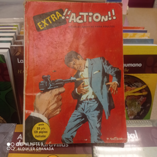 Portada del libro de EXTRA ACTION Nº 8. ILUSTRACIONES DE CORTELLA. EDICIONES PETRONIO