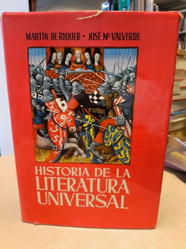 Portada del libro de HISTORIA DE LA LITERATURA UNIVERSAL , DE LA ANTIGUEDAD AL RENACIMIENTO