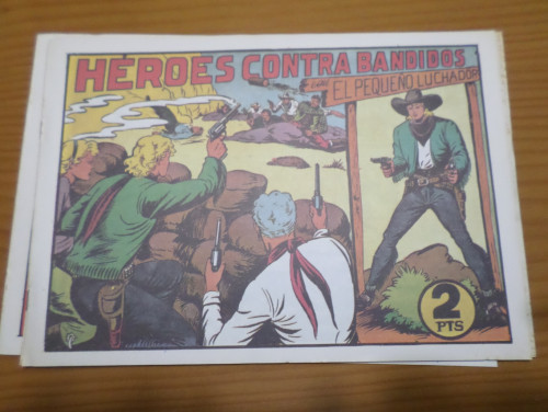 Portada del libro de EL PEQUEÑO LUCHADOR FACSIMIL VALENCIANA Nº 67 - HEROES CONTRA BANDIDOS