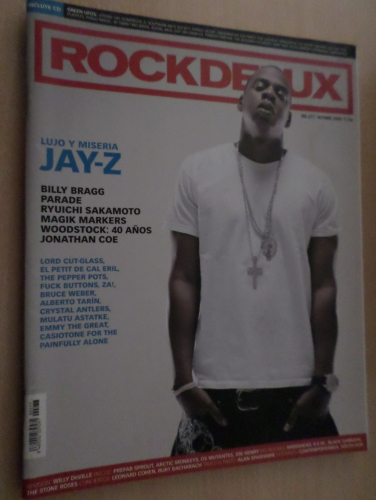 Portada del libro de ROCKDELUX. Nº 277. SIN CD. Lujo y Miseria: Jay-Z; Billy Bragg; Ryuichi Sakamoto;- OCT 2009