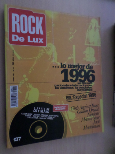 Portada del libro de ROCK DE LUX Nº 137 ENERO DE 1997- LO MEJOR DE 1996