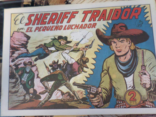 Portada del libro de EL PEQUEÑO LUCHADOR FACSIMIL VALENCIANA Nº 164 - EL SHERIFF TRAIDOR