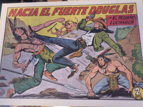 Portada del libro de EL PEQUEÑO LUCHADOR FACSIMIL VALENCIANA Nº 185 - HACIA EL FUERTE DOUGLAS