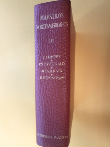 Portada del libro de MAESTROS NORTEAMERICANOS III. EDITORIAL PLANETA. 1ª EDICIÓN 1969.