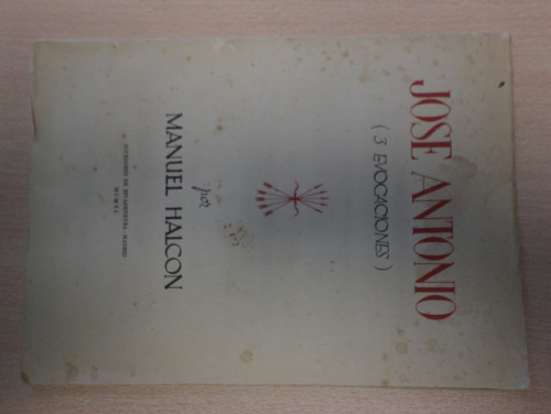 Portada del libro de JOSE ANTONIO 3 EVOCACIONES