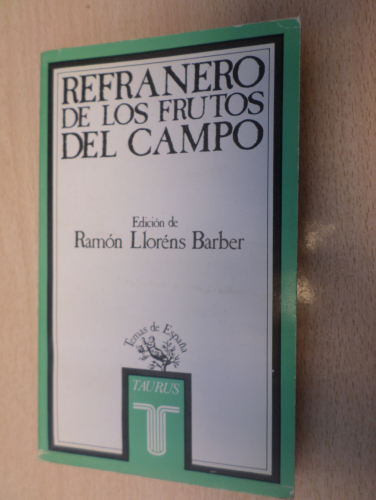 Portada del libro de REFRANERO DE LOS FRUTOS DEL CAMPO