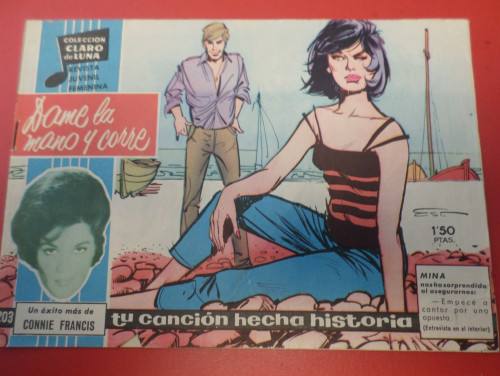 Portada del libro de CLARO DE LUNA 203 - DAME LA MANO Y CORRE - CONNIE FRANCIS