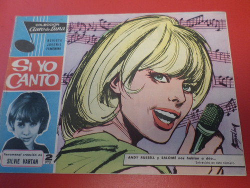Portada del libro de CLARO DE LUNA 254 - SI YO CANTO - SILVIE VARTAN