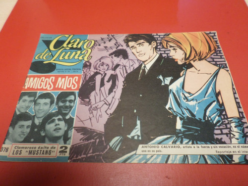 Portada del libro de CLARO DE LUNA 376 - AMIGOS MIOS - LOS MUSTANG