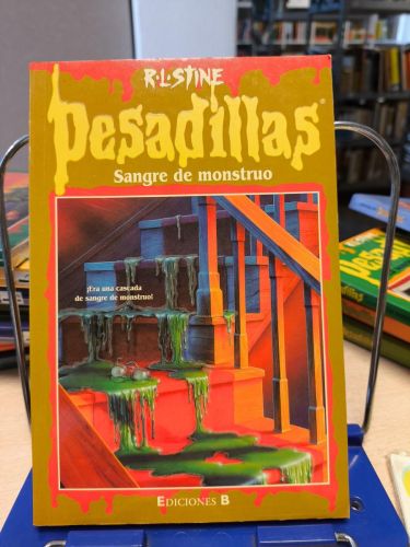 Portada del libro de PESADILLAS - NUMERO 7 - Sangre de mostruo - R.L. STINE - EDICIONES B