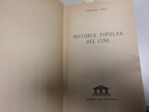 Portada del libro de HISTORIA POPULAR DEL CINE