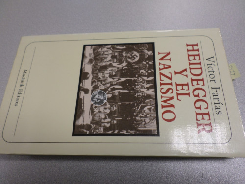 Portada del libro de HEIDEGGER Y EL NAZISMO (1ª EDICIÓN)