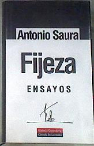 Portada del libro de FIJEZA , ENSAYOS
