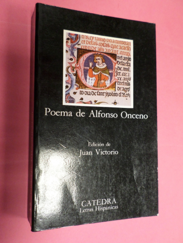 Portada del libro de POEMA DE ALFONSO ONCENO