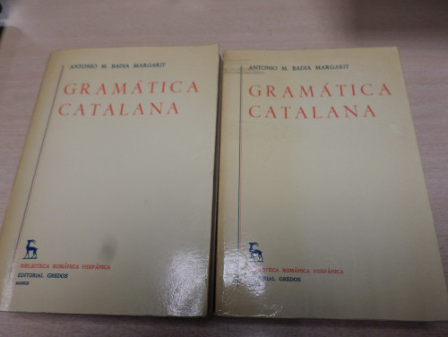 Portada del libro de GRAMATICA CATALANA  2 VOL. COMPLETO