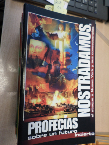 Portada del libro de NOSTRADAMUS PROFECIAS SOBRE UN FUTURO INCIERTO - BIBLIOTECA AÑO CERO