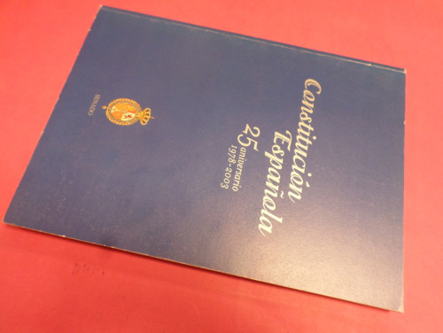 Portada del libro de Constitución Española. Edición 25 aniversario para el Senado 1978 - 2003