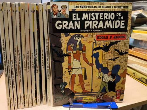 Portada del libro de LAS AVENTURAS DE BLAKE Y MORTIMER - EDGAR P. JACOBS - EDICIONES JUNIOR GRIJALBO - COMPLETO 